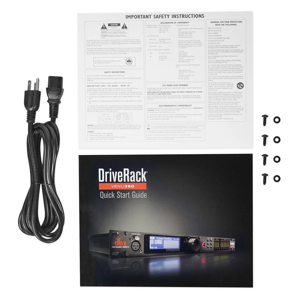 DBX VENUE360 VENU 360 DriveRack 3x6 PA Speaker Sound Processor System+APP