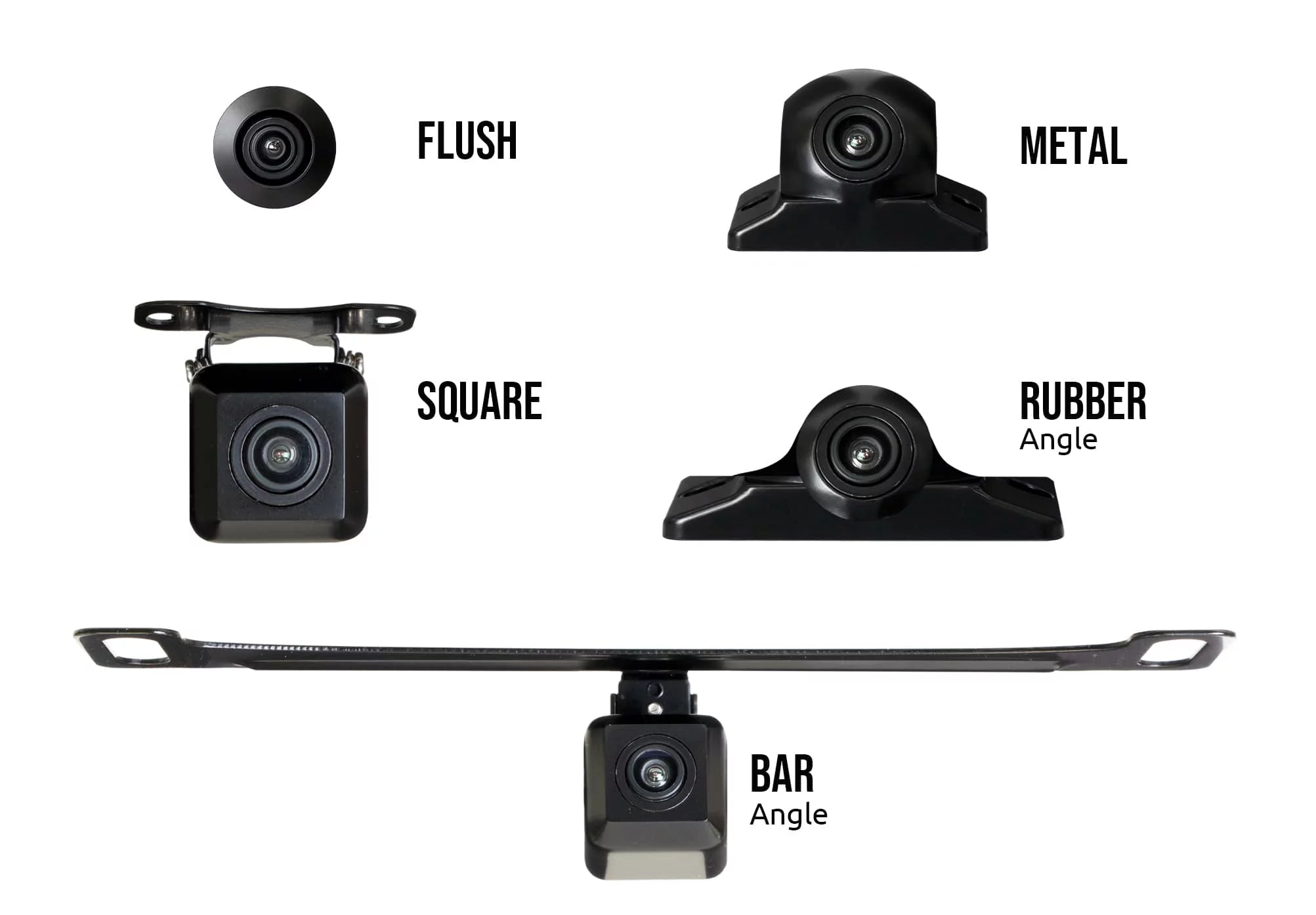 NVX XC5N1 World's first 5-in-1 Universal Rearview Backup Camera Solution - Includes 5 different mounting options in one amazing package