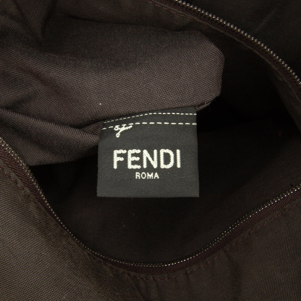 Used Authenticated Fendi Zucca Tote Bag Coated Canvas Fabric Brown Unisex (Good)