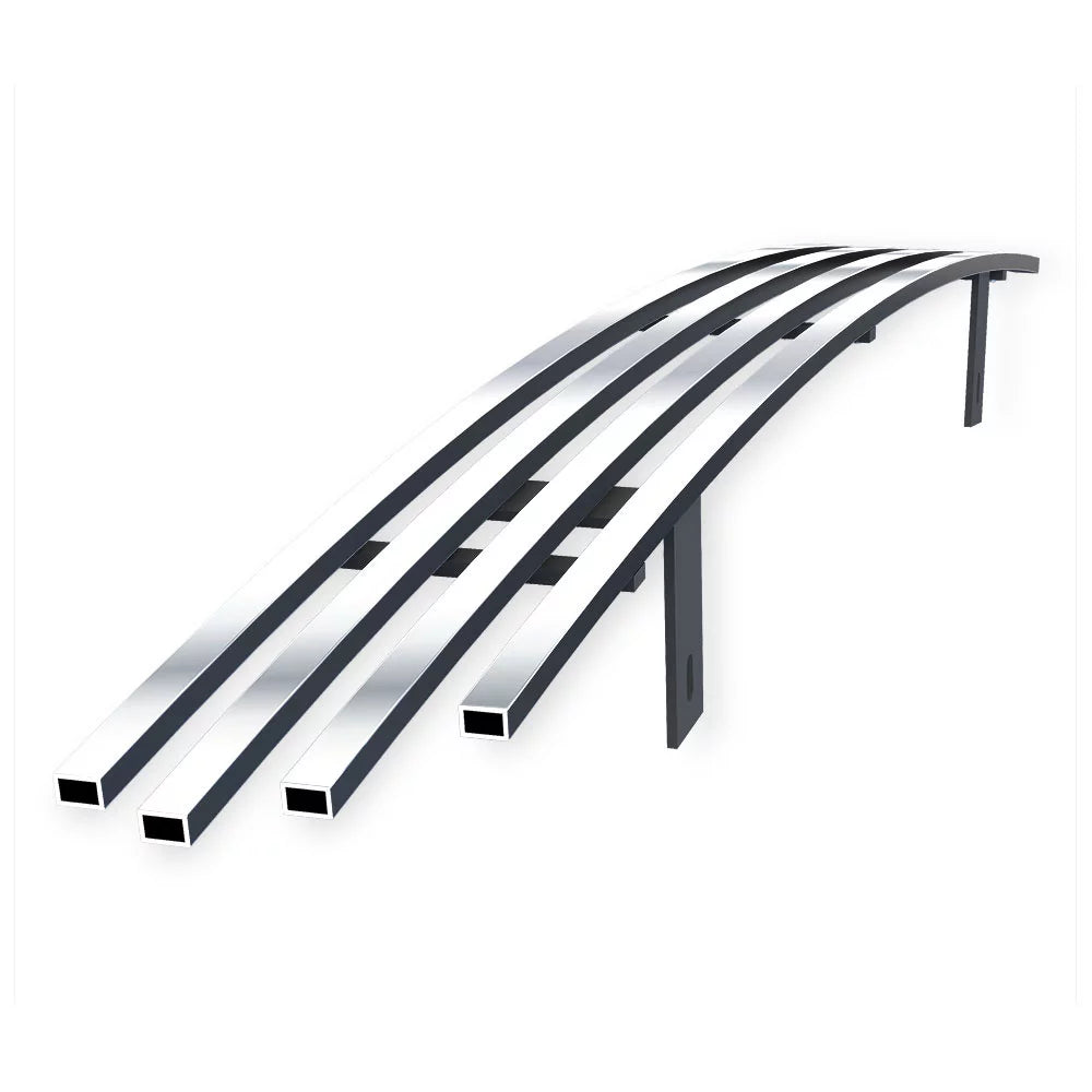 APS Premium Corrosion-free Metal Chrome 8x6 Billet Grille Compatible with Chrysler 300 300C 2011-2014 Lower Bumper N19-S10366R