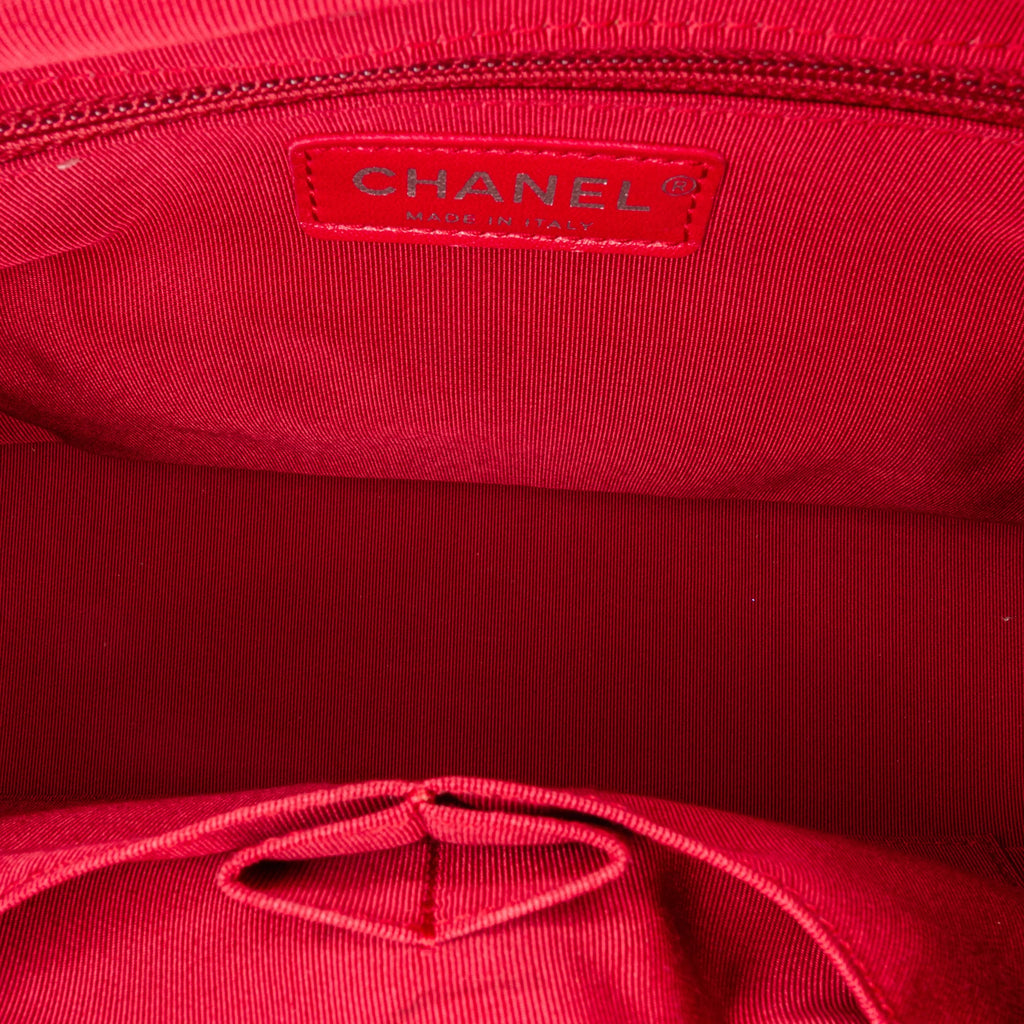Used Authenticated Chanel Medium Gabrielle Hobo Lambskin Leather Gold Shoulder Bag Unisex (Good)