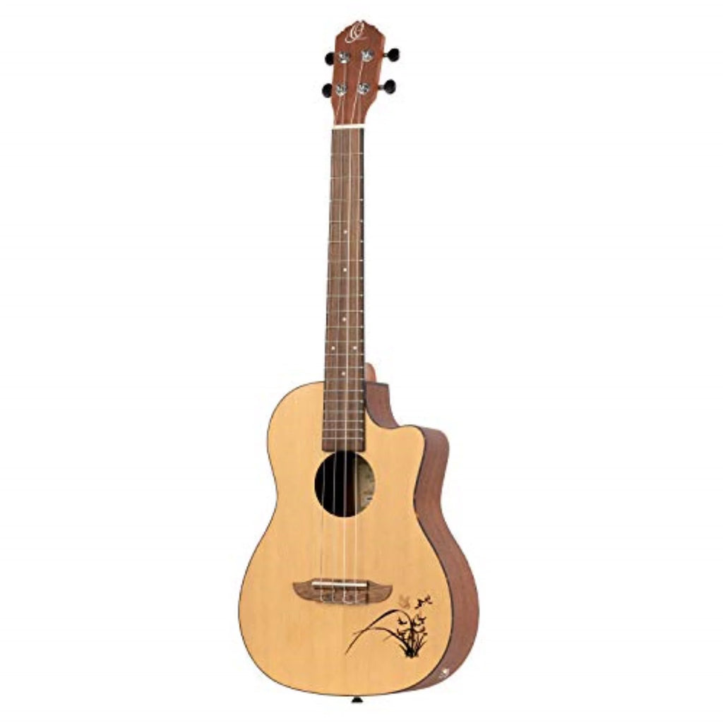 Ortega Bonfire Series Acoustic Electric Ukulele Bass