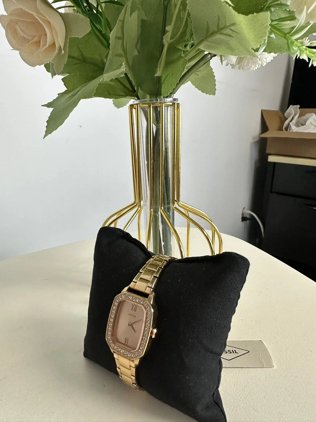 Fossil BQ3670 Rilynn Two-Hand Rose Gold-Tone Corrosion-free Alloy Watch