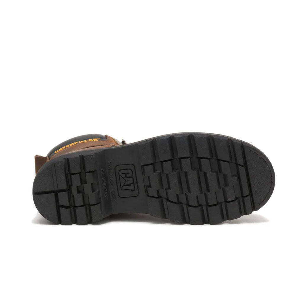Caterpillar Second Shift Metal Toe Work Boot Men Dark Brown