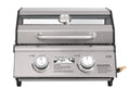 Monument Grills Portable 2-Burner Tabletop Propane Gas Grill in Corrosion-free Alloy with Locking Clearview Lid