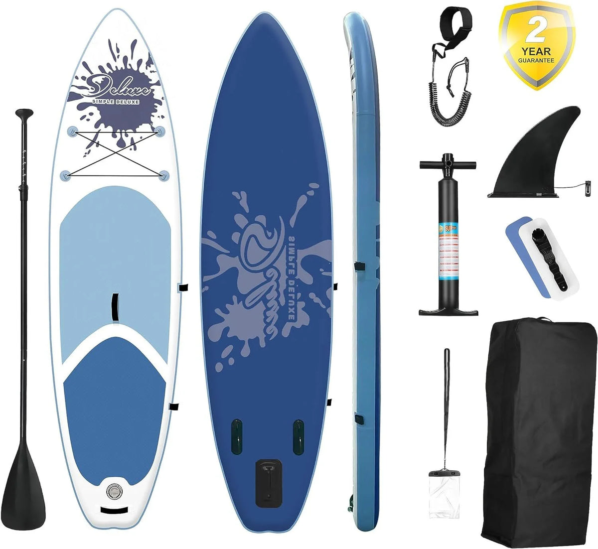 Deluxe Pink Inflatable Paddle Board - 27.55 - Ultimate Water Performance