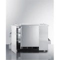 Summit CartOS Outdoor Serving Cart with Space for 24 in. Refrigerator - Corrosion-free Alloy
