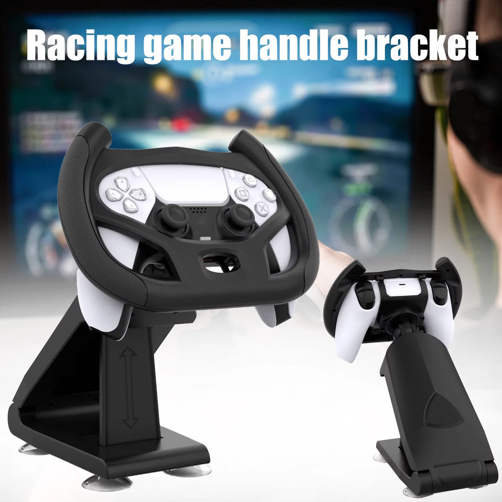 YHAIOGS Game Controller Stand Steering Wheel Racing Game Accessories Stand for Sony PS5