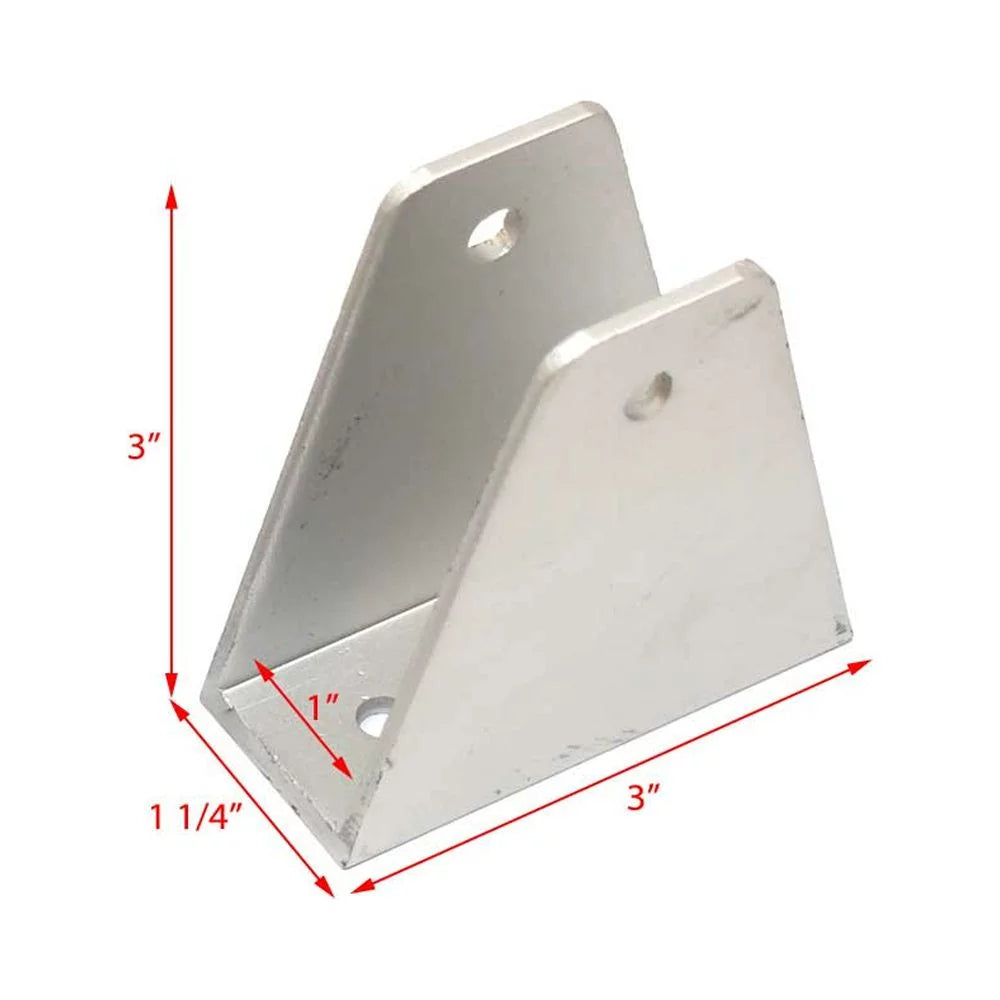 Avalon Pontoon Boat Bimini Brackets | 3 Inch Aluminum (Pair)