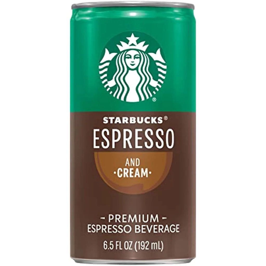 Starbucks Ready To Drink Coffee, Espresso & Cream, 6.5Oz Cans (12 Pack) (Packaging May Vary)