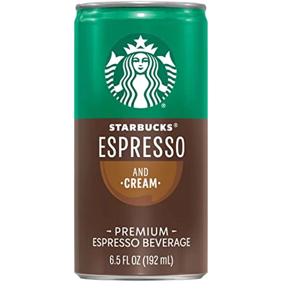 Starbucks Ready To Drink Coffee, Espresso & Cream, 6.5Oz Cans (12 Pack) (Packaging May Vary)