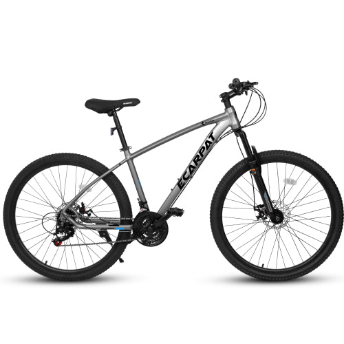 27 inch Mountain Bike 21 Speeds, Suspension Fork, Aluminum Frame Disc-Brake for Men Women Mens MTB Bicycle Adlut Bike