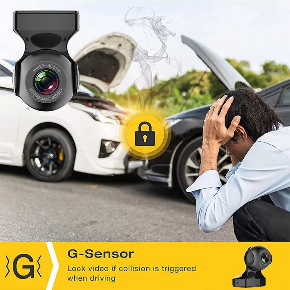 Dash Cam 170&deg; WiFi  Cam Recorder - 1080P HD Car Camera