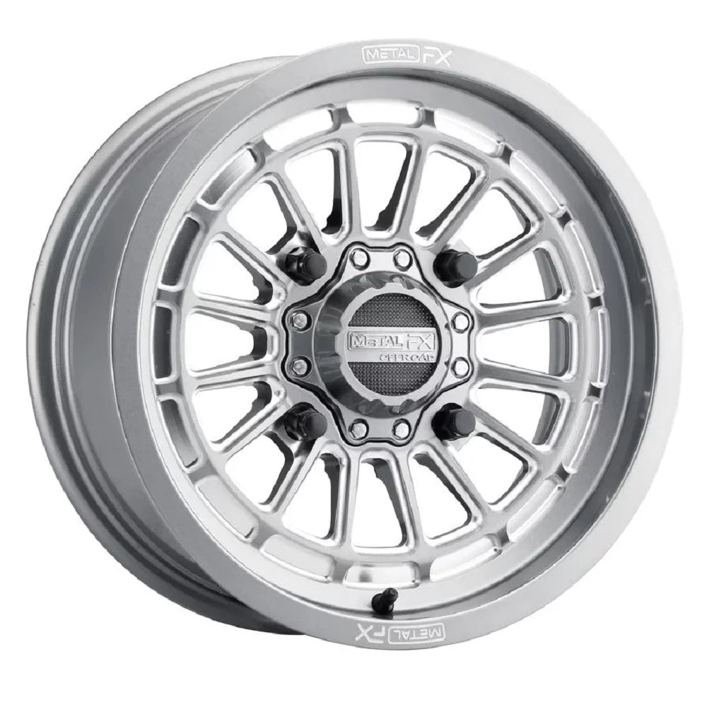 MetalFX Delta Contrast Cut 15" Wheels Gm 33" Race Tires Can-Am Maverick X3 / Honda Pioneer 1000 / Talon