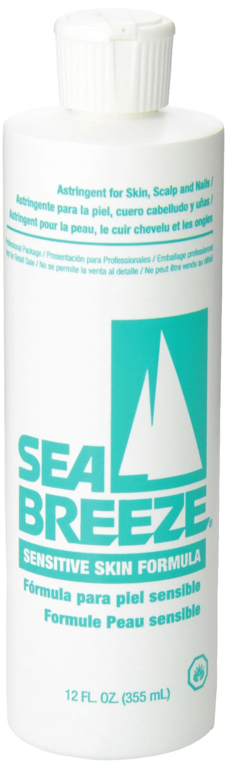 Sea Breeze Barber Astringent Skin, Scalp & Nails SENSITIVE SKIN 12 oz 4 x HP-SEP0405