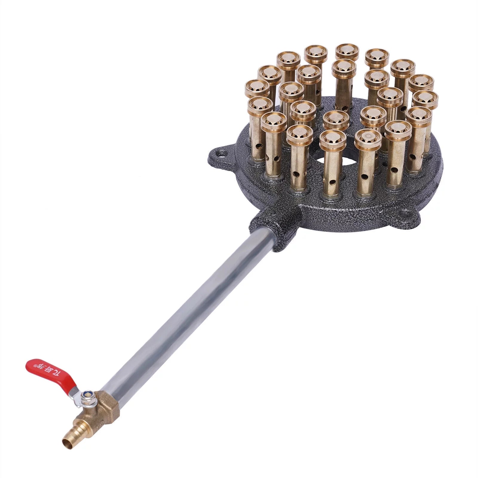 Miumaeov 24-Hole Gas Stove Cooker Liquefied Gas Burner High Pressure Wok Gas Camping Stove Cast Iron