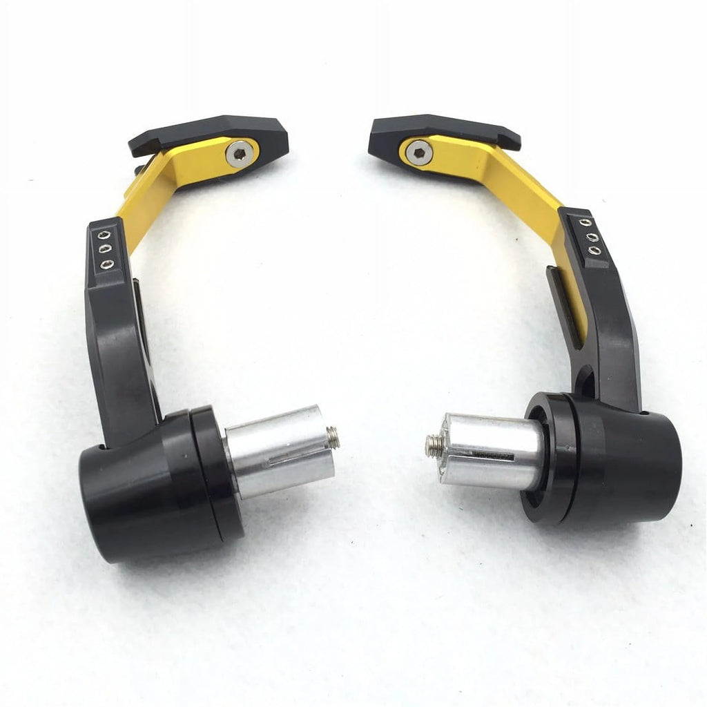 HTT-MOTOR Motorcycle Adjustable Angel Length Gold Black Total CNC 22mm Protector Proguard Pro Brake Clutch Lever Protect Guard For Suzuki GSX GSXR Hayabusa RM DR Kawasaki Ninja Aprilia Climber