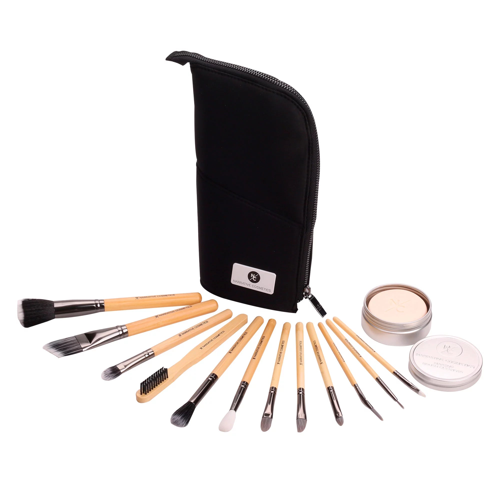 Narrative Cosmetics Essential SFX Makeup Brush Kit - 12 Piece Special Effects Makeup Brush Set - Collection#1
