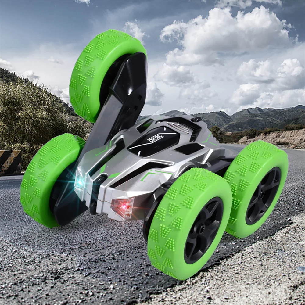 Remote Control Car RC Cars Double-Sided Swing Arm 360 ° Flip Stunt Car 4WD High-Speed Rotating Toy Cars RC Drift Car, Remote Control Car for Boys 8-12