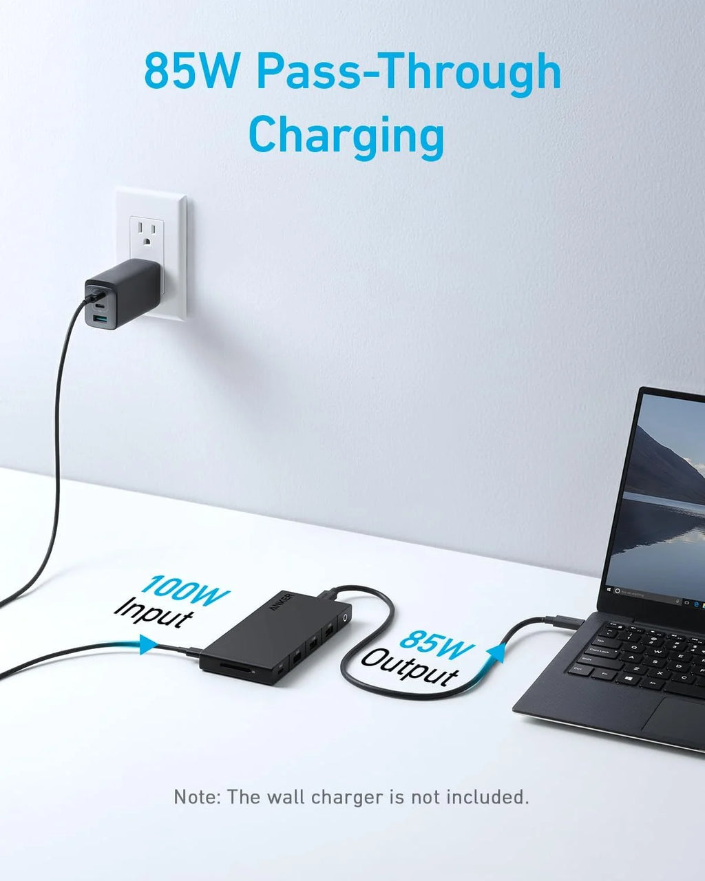 Anker 364 USB C Hub (10-in-1, Dual 4K HDMI) with Max 100W Power Delivery, Dual 4K HDMI Ports, 4 USB-A and USB-C Data Ports, Ethernet and SD Card Slot for Dell Laptop, ThinkPad, and More
