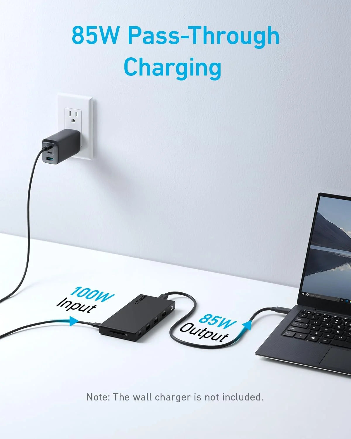 Anker 364 USB C Hub (10-in-1, Dual 4K HDMI) with Max 100W Power Delivery, Dual 4K HDMI Ports, 4 USB-A and USB-C Data Ports, Ethernet and SD Card Slot for Dell Laptop, ThinkPad, and More