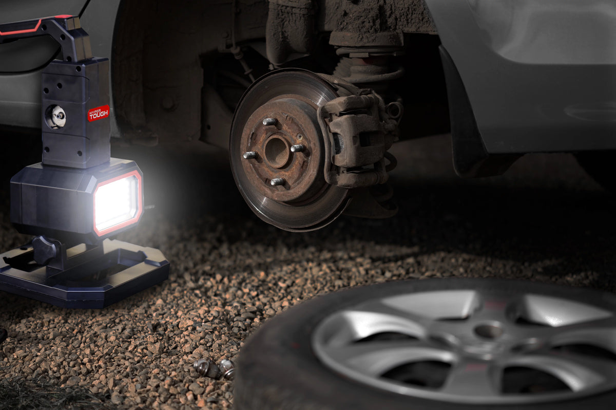 Hyper Tough 2000-Lumen LED Rechargeable Work Light & Detachable Spotlight