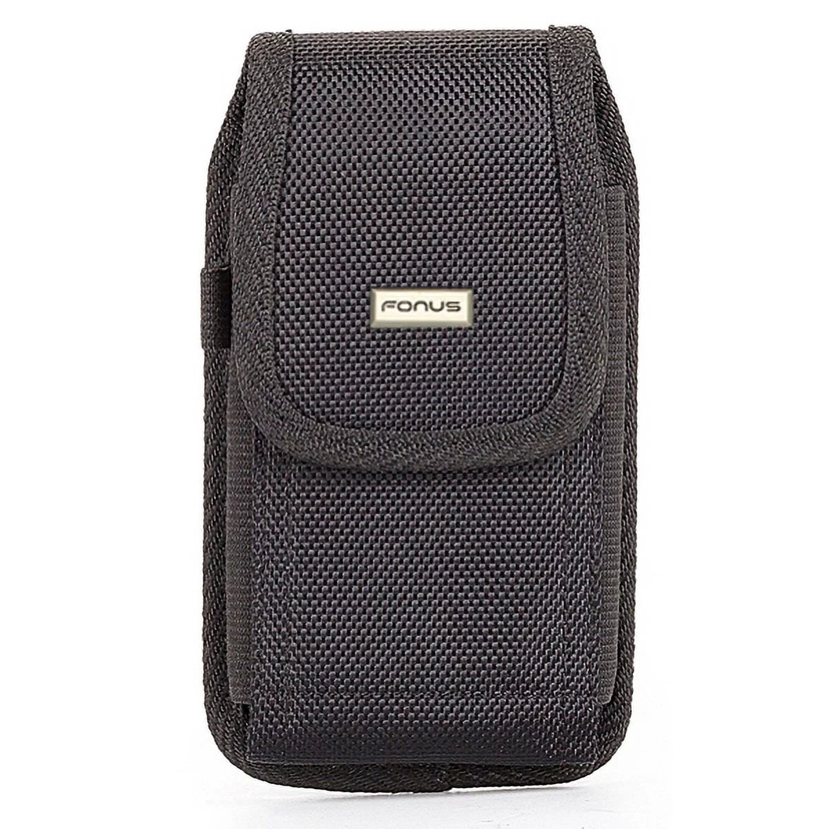 Rugged Canvas Case Holster Metal Belt Clip w Black 6ft Long Type-C Cable Rapid Charge USB Wire Sync Y8K for Blackberry Motion - BLU G9, Vivo XI Plus - Coolpad Legacy - Google Pixel XL 3a XL