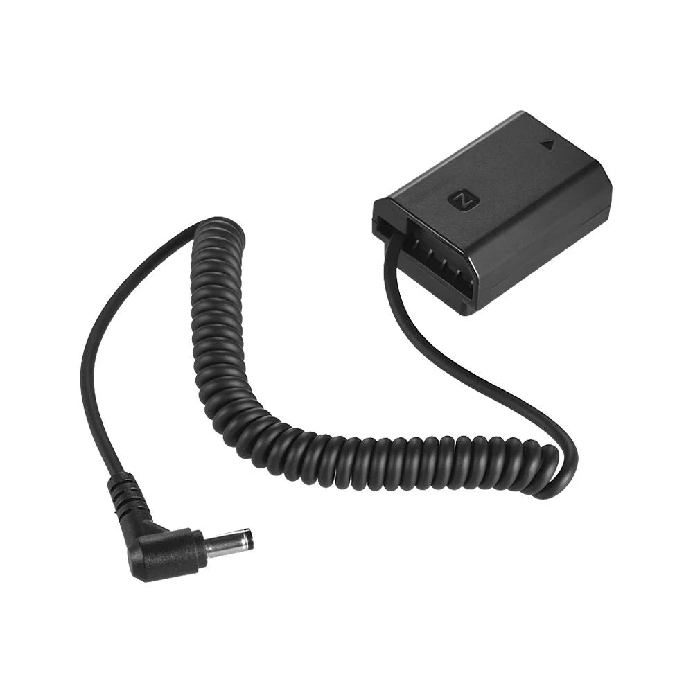 Andoer NP-FZ100 Dummy Battery Pack DC Coupler Connector Spring Cable for Sony A7III A9 A7RIII A7SIII