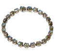 Colleen Lopez Sterling Silver 7x5mm Labradorite Tennis Bracelet. 6-1/2"