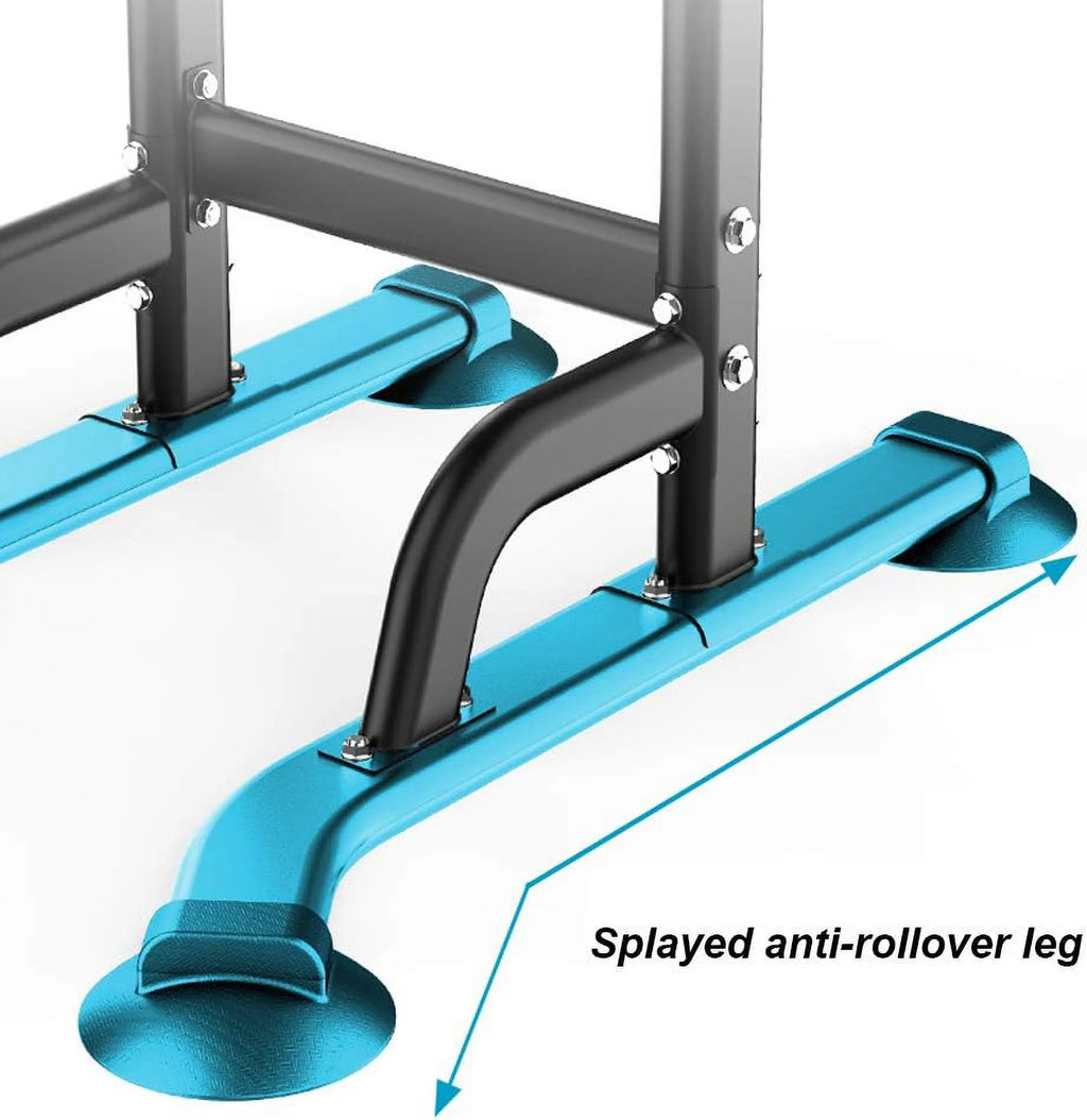 SOGES Power Tower Adjustable Height Workout Pull up and Dip Stand Station, Multi-Function Home and Gym, Black