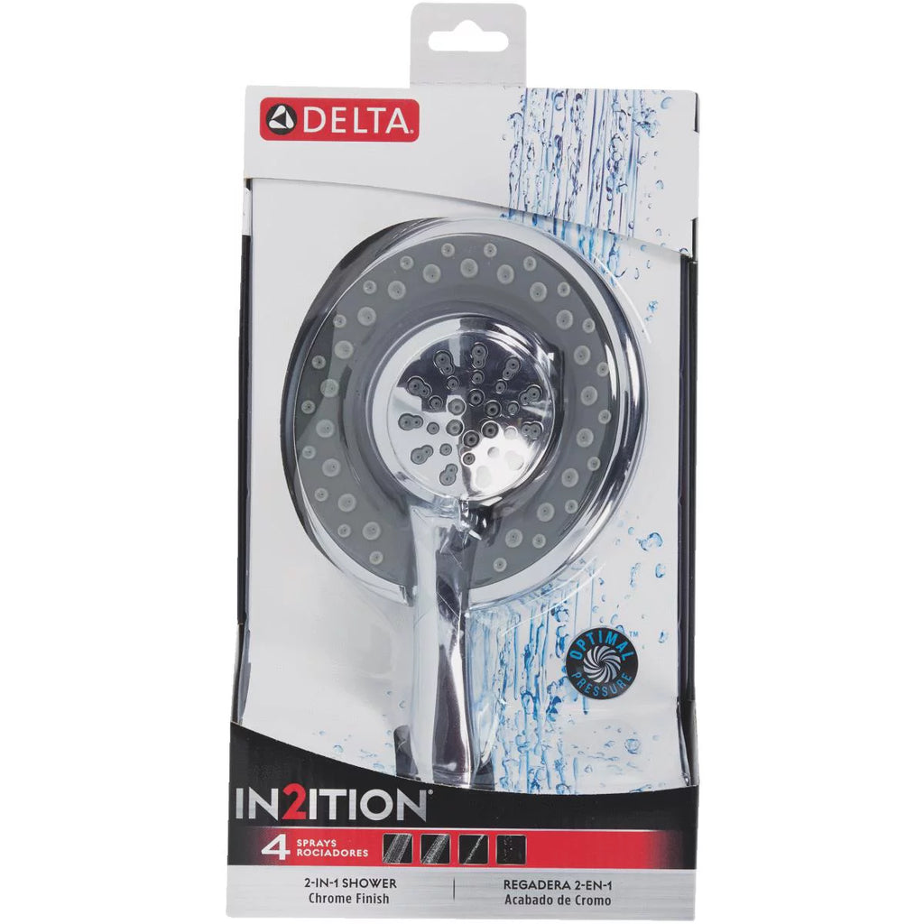 Delta In2ition 4-Setting Chrome Showerhead Combo 1.75 gpm