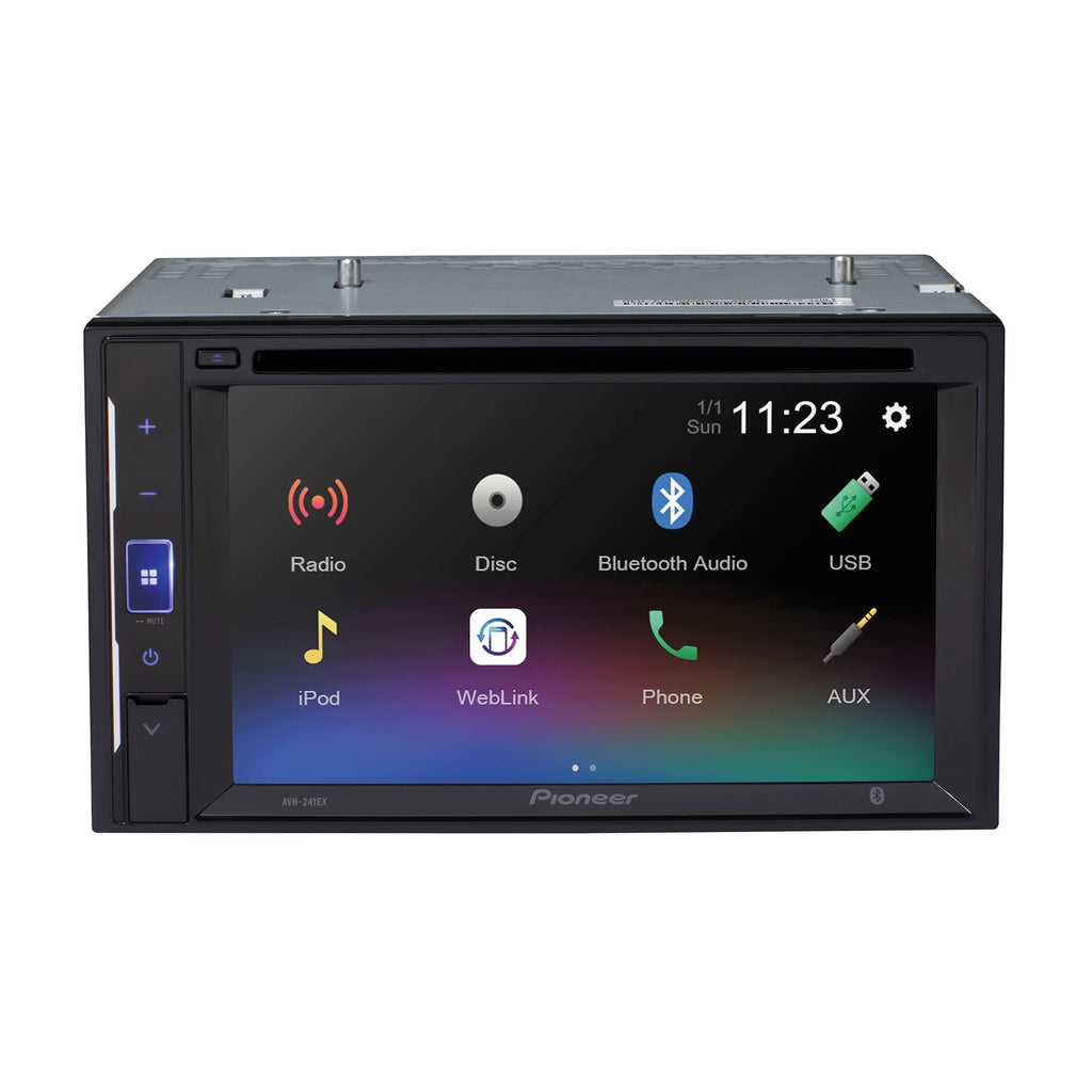 Pioneer 6.2  inch Resistive Touchscreen Back Up Camera Ready - DVD Receiver - Black