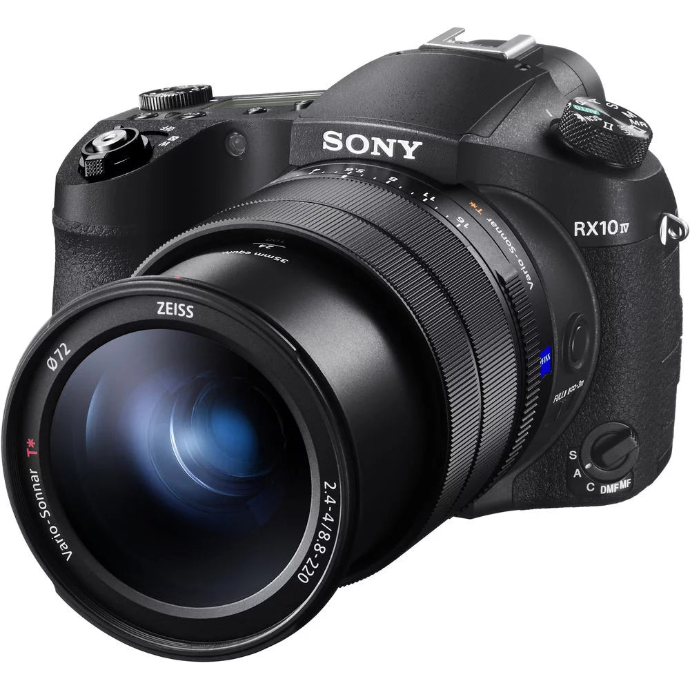 Sony Cyber-shot DSC-RX10 IV Digital Camera + 4K Monitor + Rode VideoMic + More