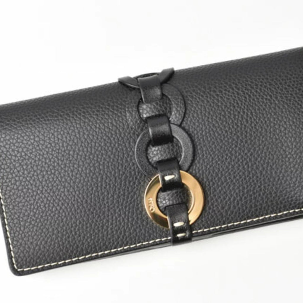 Secondhand Chloé Chloe Wallet Long Darryl Daryl Black CHC21SP115E04 (Like New)