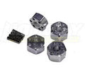 Integy RC Toy Model Hop-ups T7965SILVER Wheel Hub (4) for Traxxas 1/10 Stampede 2WD & Slash 2WD