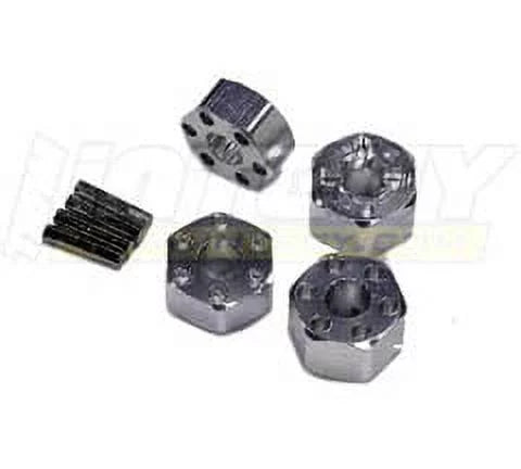 Integy RC Toy Model Hop-ups T7965SILVER Wheel Hub (4) for Traxxas 1/10 Stampede 2WD & Slash 2WD