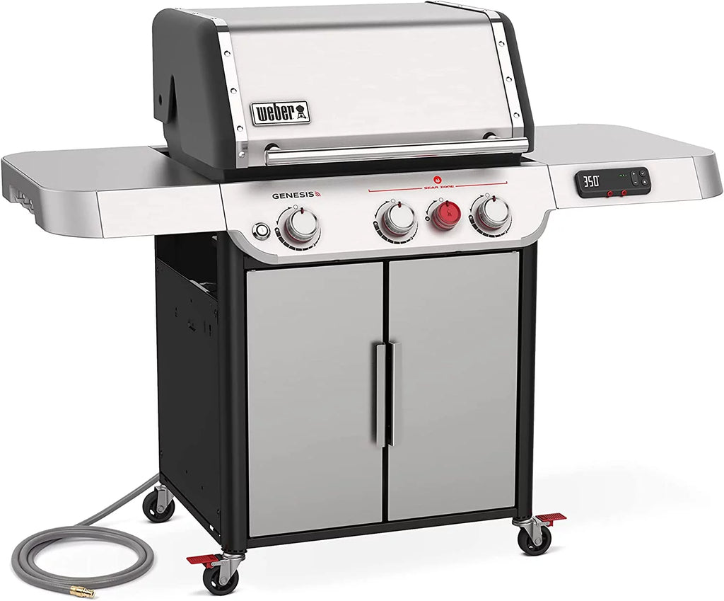 Weber Genesis Smart SX-325s 3-Burner Natural Gas Grill in Corrosion-free Metal with Smart Technology