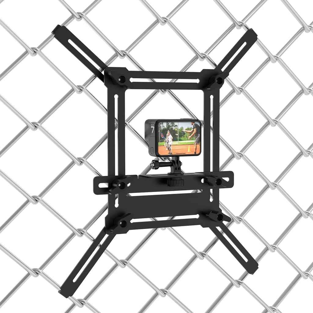 Fence Mount for GoPro, iPhone, Phones, Digital Action Camera, to a Chain Link Fence for Recording Baseball,Softball