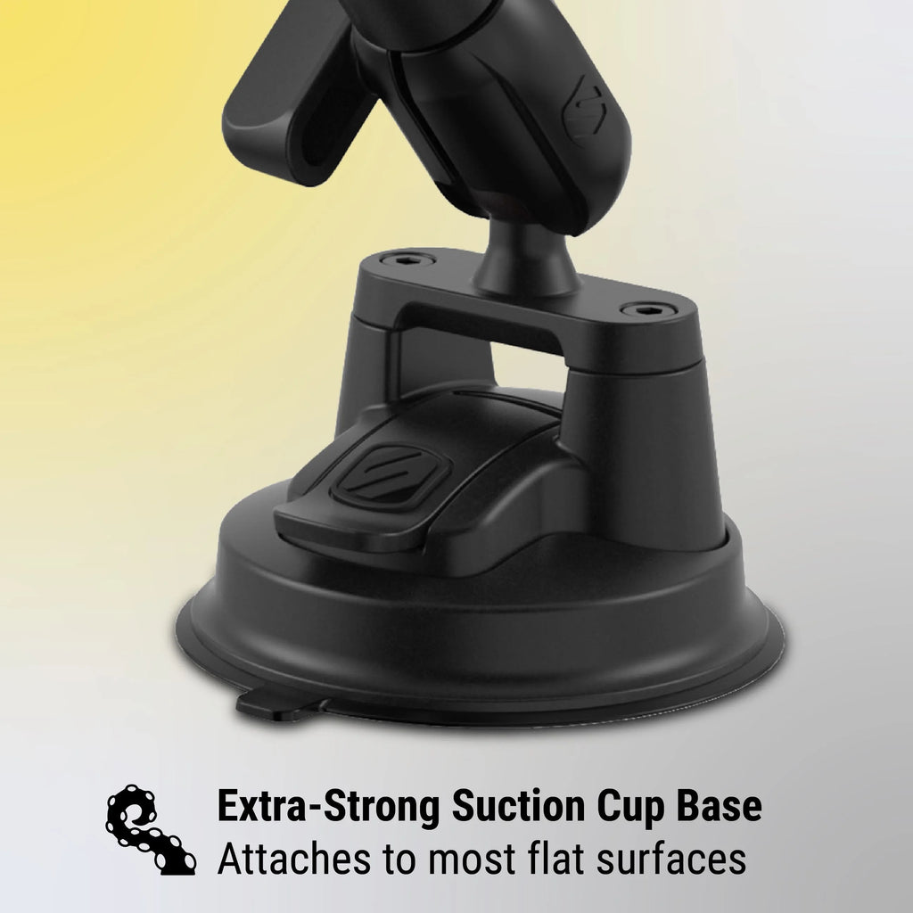 Scosche BMG1WDLHD-VA1 HDGrip XL Heavy Duty Suction Cup Window/Dash Phone Mount Black