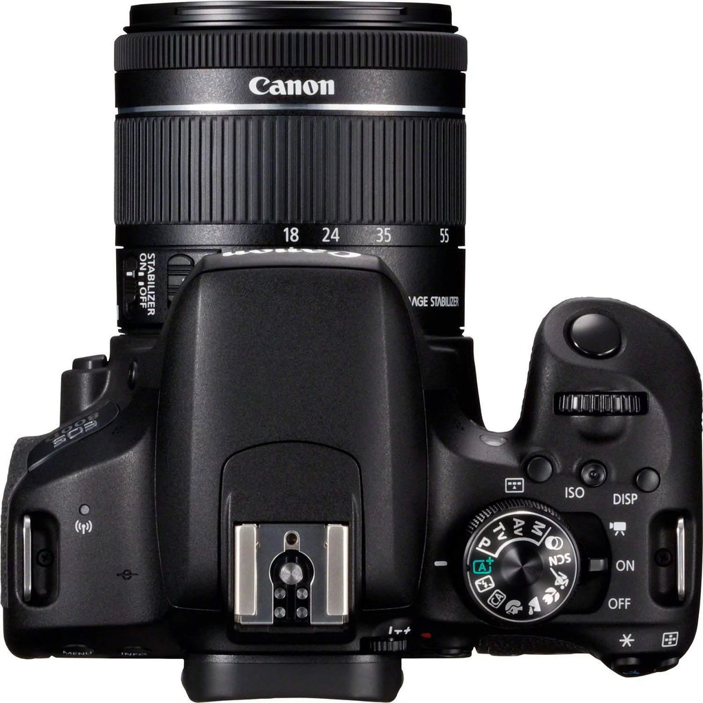 Canon EOS 800D (Rebel T7i) 18-55mm IS STM Lens  Bundle  SanDisk 32gb SD Card + 3PC Filter Kit