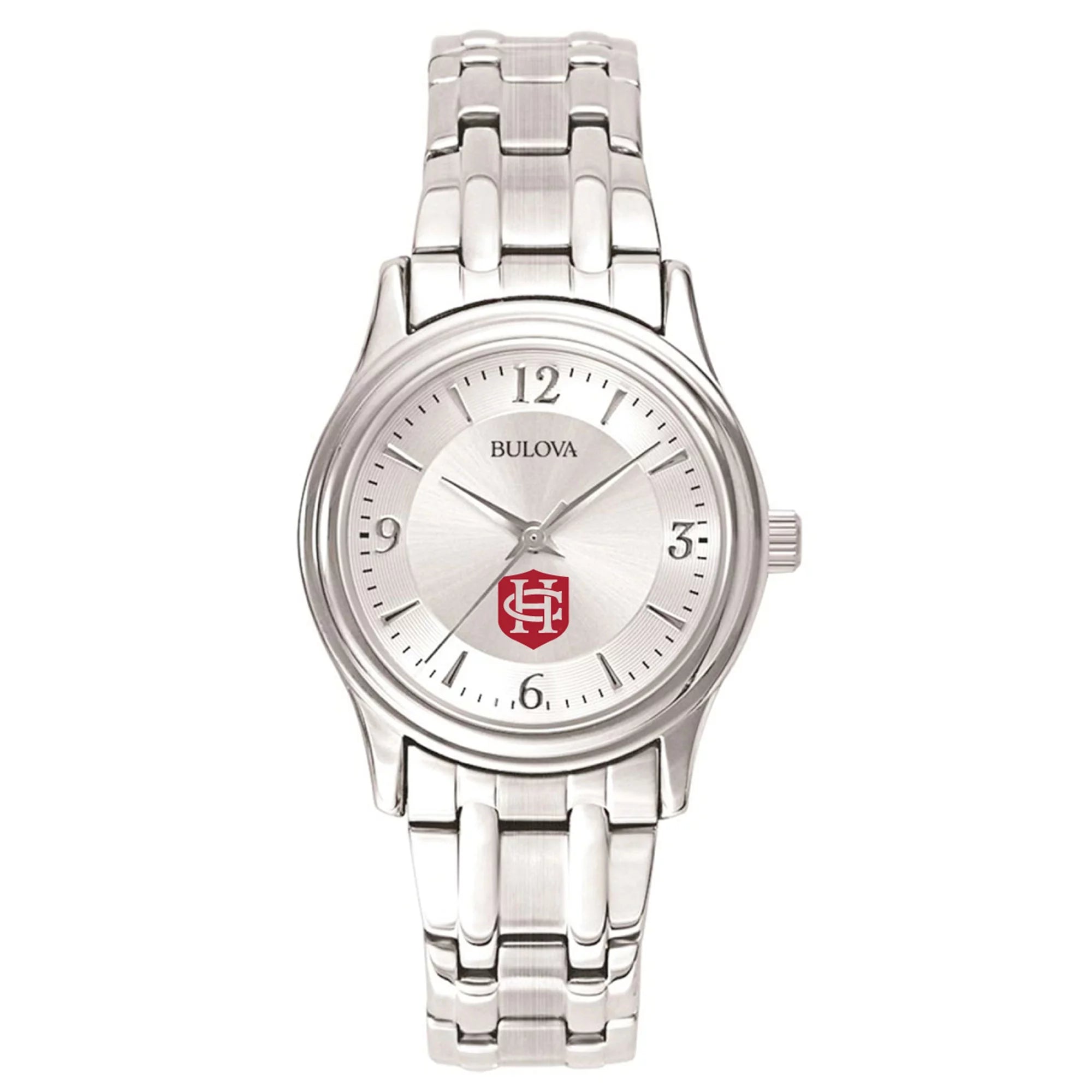For Her Bulova  Silver Hanover Panthers Silver-Tone Dial Rust-resistant Metal Quartz Watch