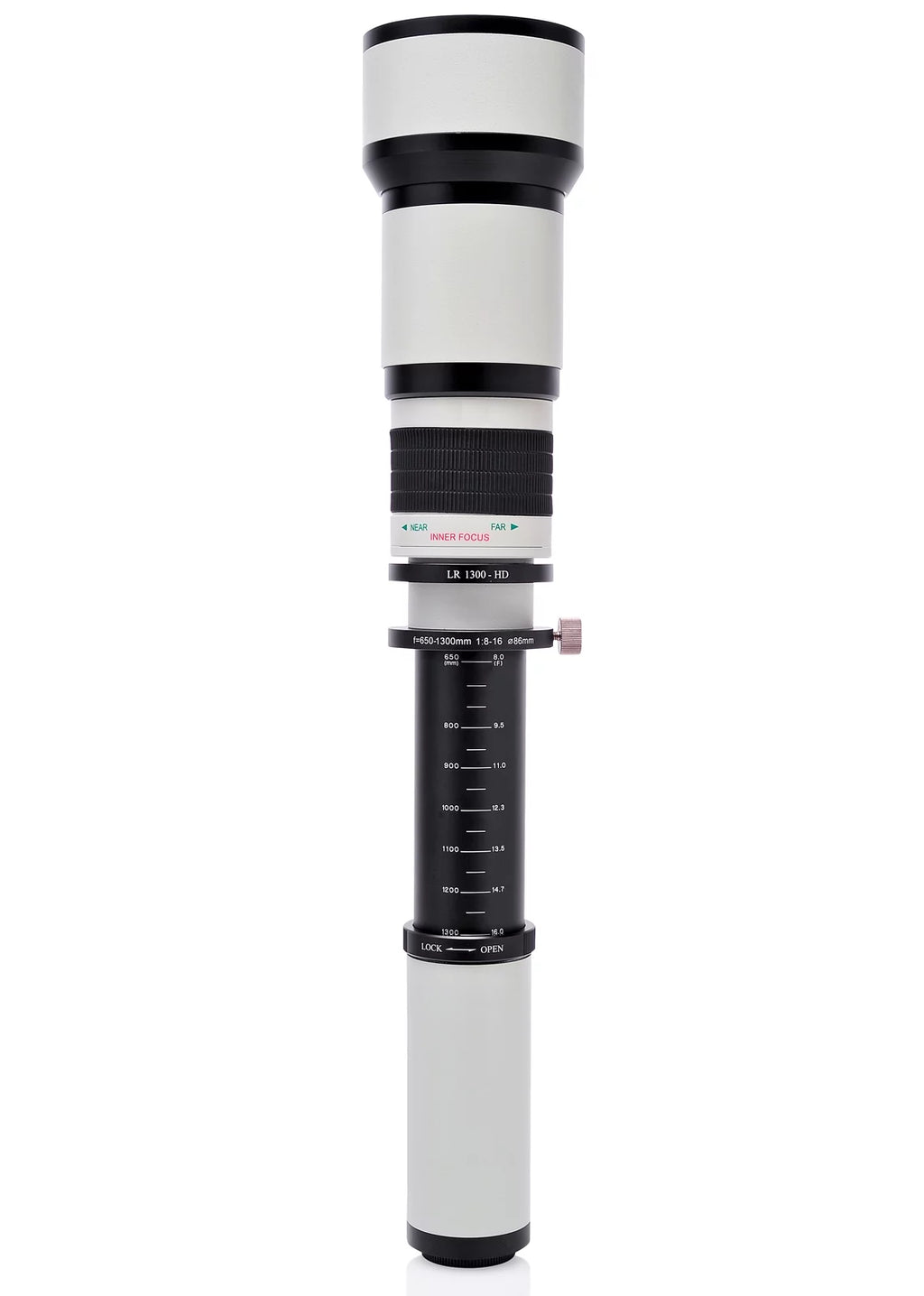Opteka 650-1300mm (with 2x- 1300-2600mm) f/8 Manual Telephoto Lens + UV for Sony a7r, a7s, a7, a6300, a6000, a5100, a5000, a3000, NEX-7, NEX-6, NEX-5T, 5N, 5R, 3N and other E-Mount Digital SLR Cameras