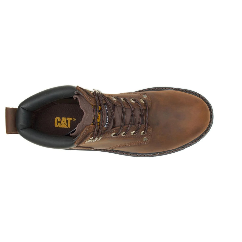 Caterpillar Second Shift Metal Toe Work Boot Men Dark Brown
