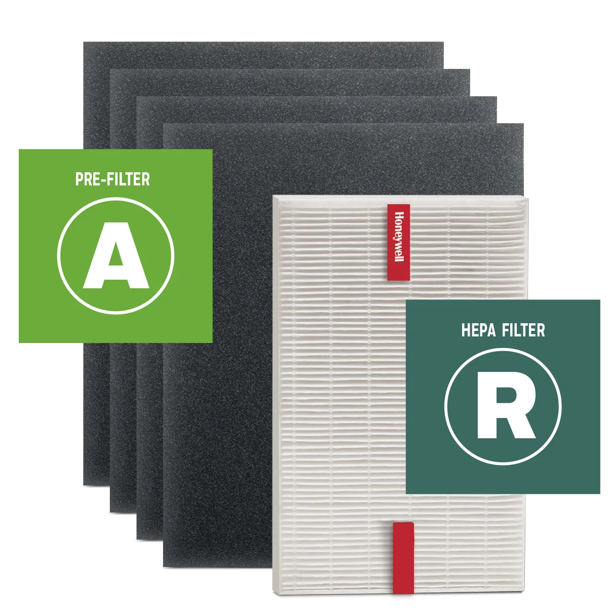 Honeywell R Filter and A Pre-Filter Value Pack, HRF-ARVP100