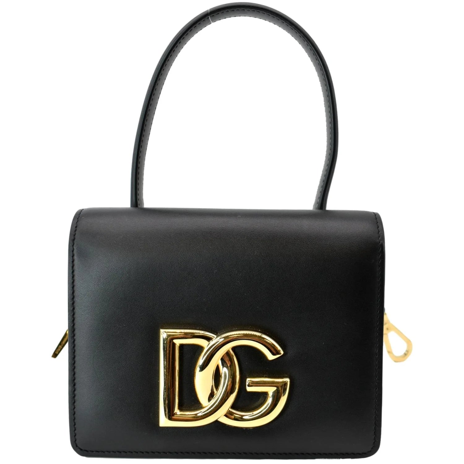 Previously Owned DOLCE & GABBANA Mini Leather Belt Bag Black