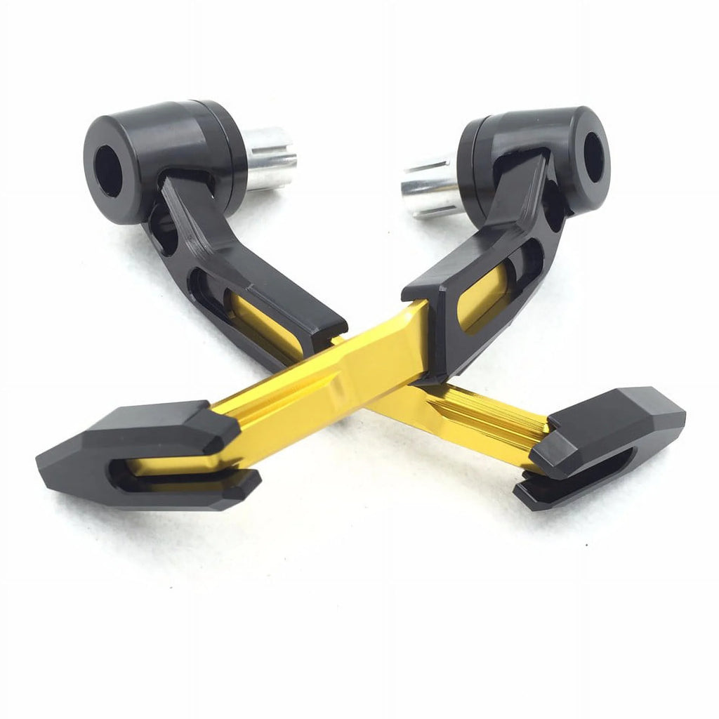 HTT-MOTOR Motorcycle Adjustable Angel Length Gold Black Total CNC 22mm Protector Proguard Pro Brake Clutch Lever Protect Guard For Suzuki GSX GSXR Hayabusa RM DR Kawasaki Ninja Aprilia Climber