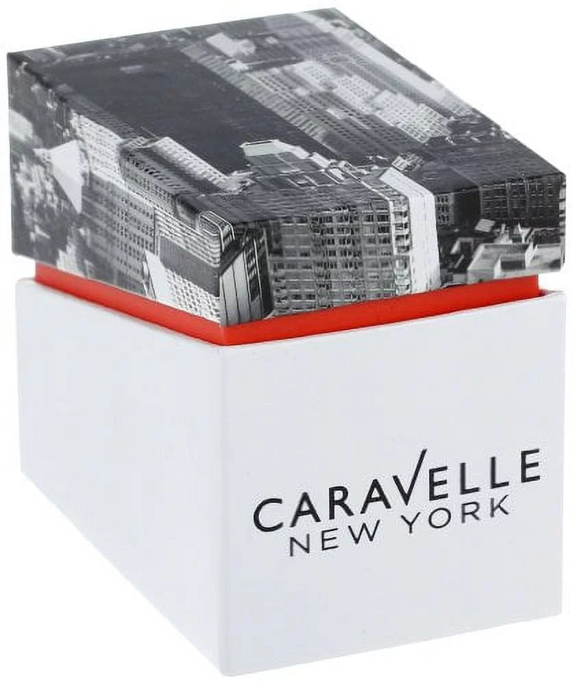 Caravelle Ny Female Rose-Tone Metal Brown Dial Movement: Quartz