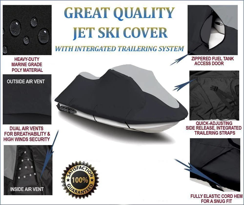 SUPER HEAVY-DUTY PWC 600D JET SKI Cover Compatible for Sea Doo Sea-Doo Bombardier RXT-X 2007 2008 2009
