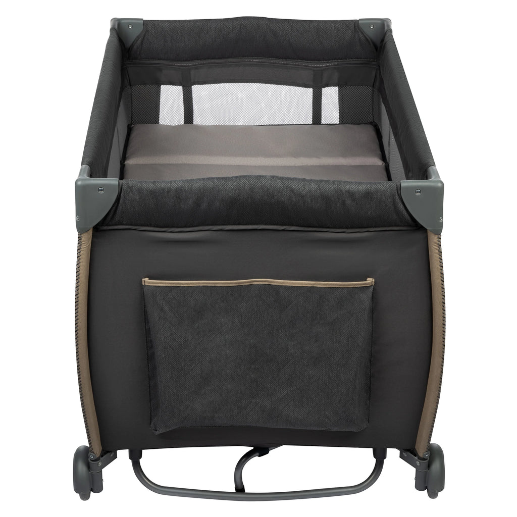 Monbebe Play Yard with Full Size Rocking Bassinet, Castle Point