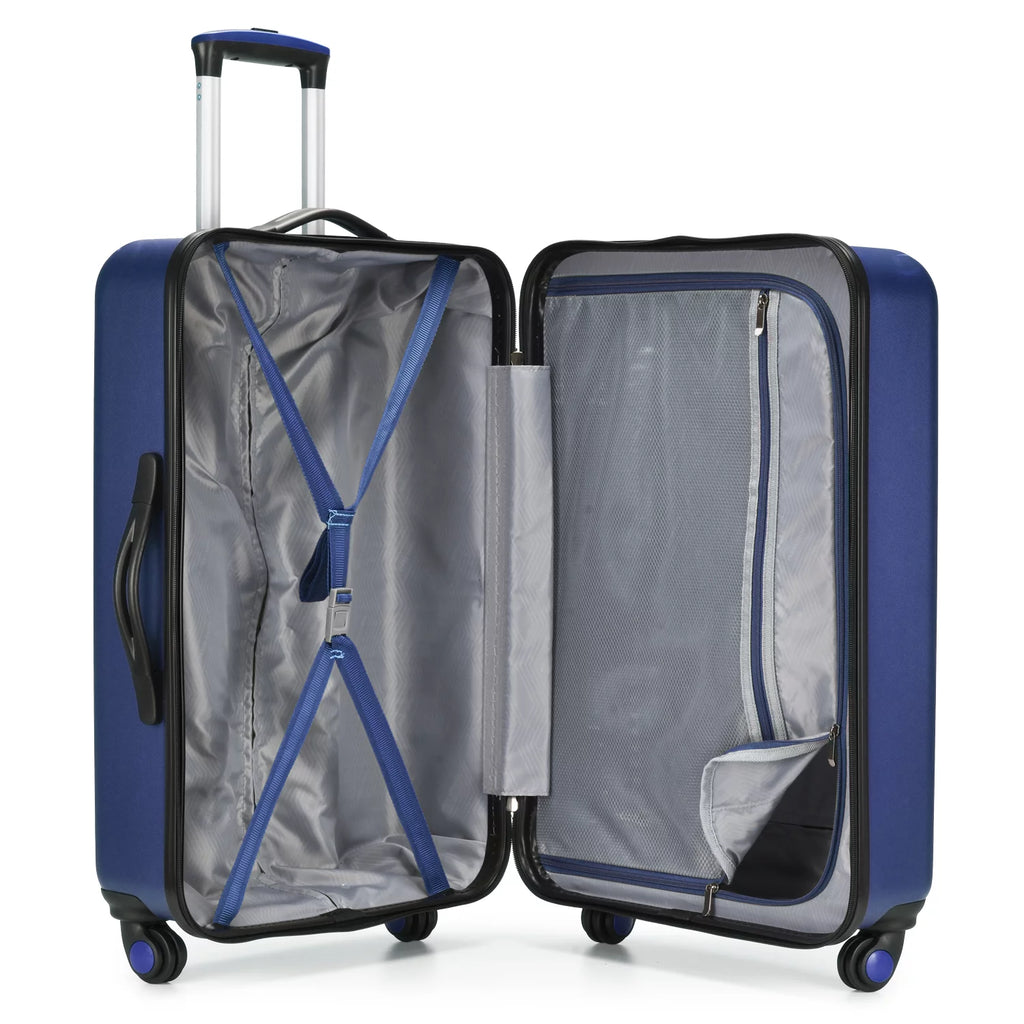 Travel Select TS09094N Savannah 3 Piece Hardside Spinner Luggage Set, Navy